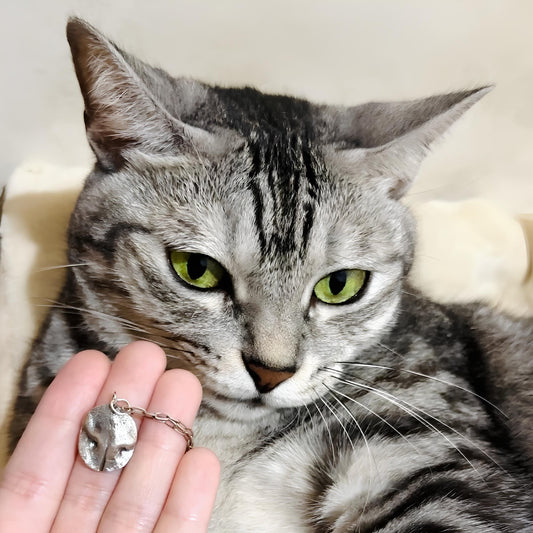 寵物紀念飾品-鼻紋拓印純銀項鍊